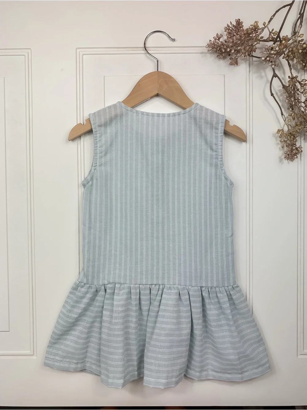 Vintage Girls Button Down Matching Sister Dress